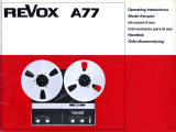 Revox A77 Le manuel du propriétaire