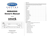 Audiovox MSR4050G Le manuel du propriétaire