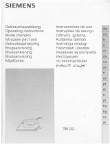 Siemens IRON TB 22... Le manuel du propriétaire