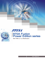 MSI 870A FUZION POWER EDITION Le manuel du propriétaire
