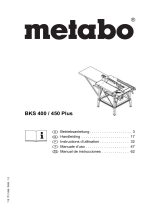 Metabo BKS 450 Plus 5,50 DNB Le manuel du propriétaire