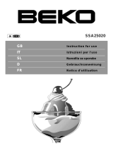 Beko SSA25020 Le manuel du propriétaire