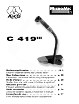 AKG C 419 III Le manuel du propriétaire