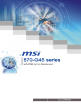 MSI MS-7599 870-G45 Le manuel du propriétaire