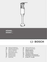 Bosch MSM67160 Le manuel du propriétaire