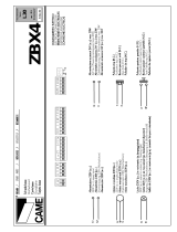 CAME ZBX4 Le manuel du propriétaire