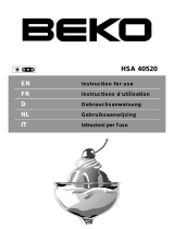 Beko HSA 40520 Le manuel du propriétaire