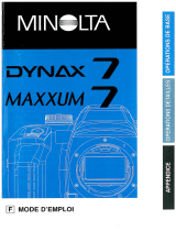 Minolta Dynax 7 Le manuel du propriétaire