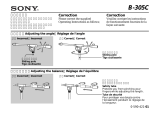 Sony B-305C Le manuel du propriétaire