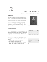 Focal FOCAL MANAGER V4.1 Le manuel du propriétaire