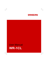 Sangean WR-1CL Le manuel du propriétaire