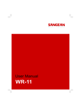 Sangean Electronics WR-1 Manuel utilisateur