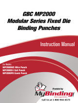 MyBinding GBC MP2000 Modular Punch Manuel utilisateur