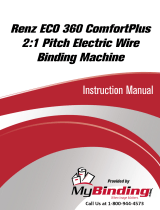 MyBinding Renz ECO 360 ComfortPlus 2:1 Pitch Electric Wire Binding Machine Manuel utilisateur
