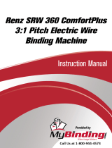 MyBinding Renz SRW 360 ComfortPlus 3:1 Pitch Electric Wire Binding Machine Manuel utilisateur