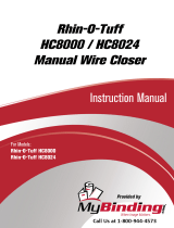 MyBinding Rhin-O-Tuff HC8000 / HC8024 Manuel utilisateur