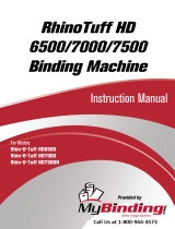 MyBinding Rhin-O-Tuff HD 6500 7000 7500 Manuel utilisateur