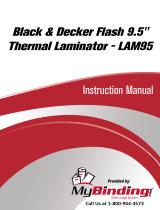MyBinding Black & Decker Flash 9.5" Thermal Laminator LAM95 Manuel utilisateur