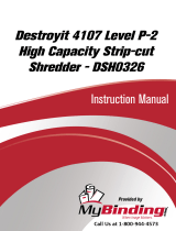 MyBinding Destroyit 4107 Strip-cut Shredder DSH0325 Manuel utilisateur