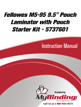 MyBinding Fellowes M5-95 9.5" Pouch Laminator Manuel utilisateur