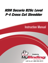 MyBinding HSM Securio B26C Level 3 Cross Cut Manuel utilisateur