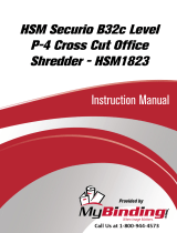 MyBinding HSM Securio B32C Level 3 Cross Cut Manuel utilisateur