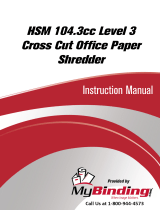MyBinding HSM 104.3cc Level 3 Cross Cut Manuel utilisateur