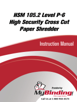 MyBinding HSM 105.2 Level 5 High Security Cross Cut Manuel utilisateur