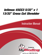 MyBinding Intimus 45CC3 5/32" x 1 13/32" Cross Cut Shredder Manuel utilisateur