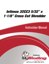 MyBinding Intimus 32CC3 5/32" x 1-1/8" Cross Cut Shredder Manuel utilisateur