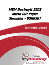 MyBinding MBM Ideal 2501 2503 Manuel utilisateur