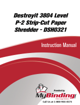 MyBinding MBM Destroyit 3804 Strip Cut Business Shredder DSH0321 Manuel utilisateur