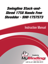 Swingline Stack-and-Shred 175X Manuel utilisateur