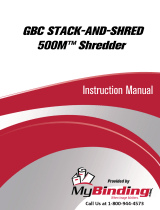 MyBinding Swingline Stack-and-Shred 500M Hands Free Micro Cut Shredder 1758577 Manuel utilisateur