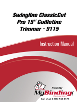 ACCO Brands Swingline ClassicCut Pro 15" Guillotine Trimmer 9115 Manuel utilisateur