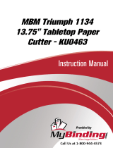 MyBinding MBM Kutrimmer 1134 Paper Cutter Manuel utilisateur