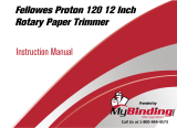 MyBinding Fellowes Proton 120 12 Inch Rotary Paper Trimmer Manuel utilisateur