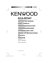 Kenwood KCA-RC547 Le manuel du propriétaire
