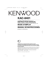 Kenwood KAC-8401 Le manuel du propriétaire