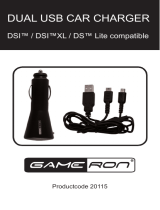 GAMERON DUAL USB CAR CHARGER DSI LITE COMPATIBLE Le manuel du propriétaire