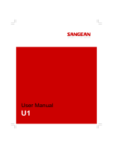 Sangean U1 Manuel utilisateur