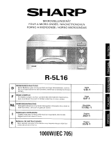 Sharp R-5L16 Le manuel du propriétaire
