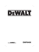 DeWalt DWP849X Le manuel du propriétaire