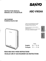 Sanyo ABC-VW24A - Air Washer Plus™ Manuel utilisateur