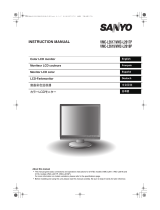 Sanyo VMC-L2619 - High Performance Professional 19" LCD Monitor Manuel utilisateur
