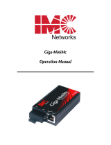 IMC Networks Giga-MiniMc Mode d'emploi