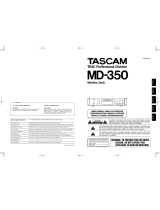 Tascam MD-350 Manuel utilisateur
