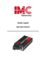 IMC Networks MiniMc-Gigabit Mode d'emploi