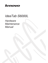 Lenovo IdeaTab S Series Tablet S6000L Manuel utilisateur