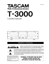 Tascam T-3000 Manuel utilisateur